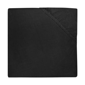 Jollein Hoeslaken Jersey 60 x 120 cm Zwart