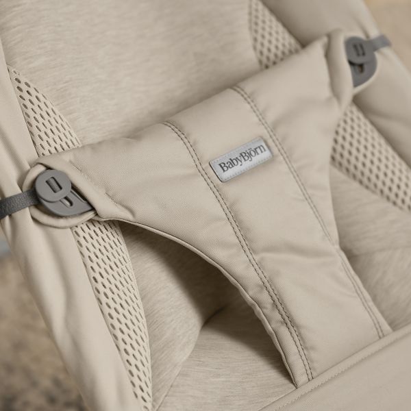 BabyBjörn Balance Soft Wipstoeltje Geweven Jersey Tri-Fabric - Zandgrijs