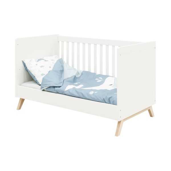 Bopita Fenna Babykamer Wit / Naturel | Bed 70x140 cm + Commode + Kast