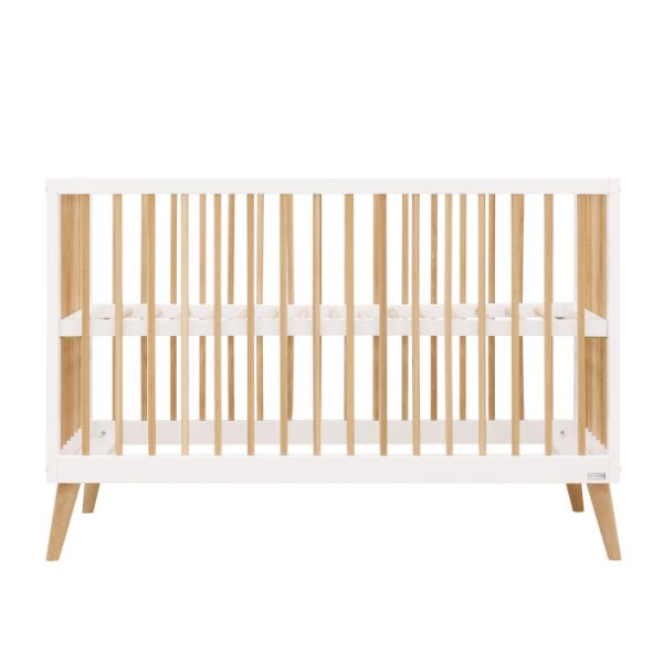 ToiToiKids Jort Babybed - Wit / Naturel - 60 x 120 cm
