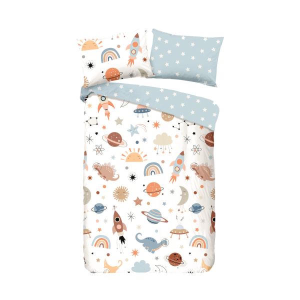 Muller Textiel Dekbedovertrek - Eclips Multi - 120x150 cm