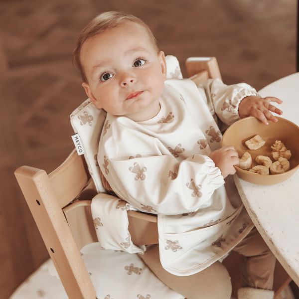 Meyco Baby Gingerbread Mouwslab - Soft Sand Meyco Baby Gingerbread Mouwslab - Soft Sand