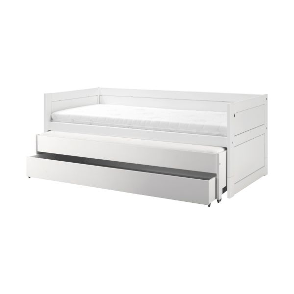 LIFETIME Kidsrooms Kajuitbed Met Logeerbed Wit Gelakt incl. Rolbodem