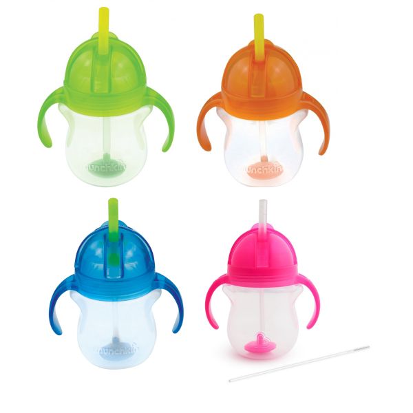 Munchkin Oefenbeker - Click Lock™ Tip & Sip Straw Cup - 207 ml - Assorti