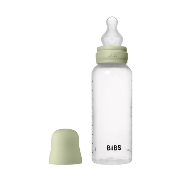 Bibs Fles - Medium Flow - 270 ml - Silicone - Sage