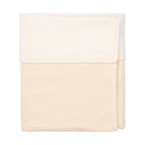 Koeka Malaga Wiegdeken - Maat 100 x 75 - Cotton Fleece - Warm White