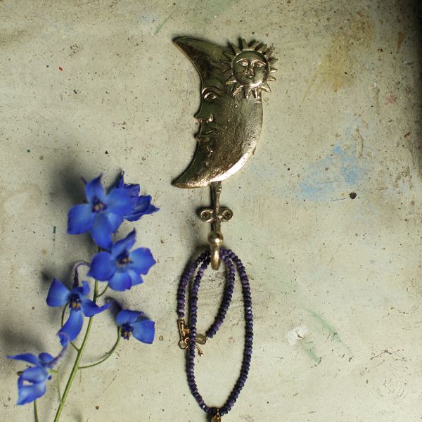 Doing Goods Morgan Moon Hook - Gold Antiqu