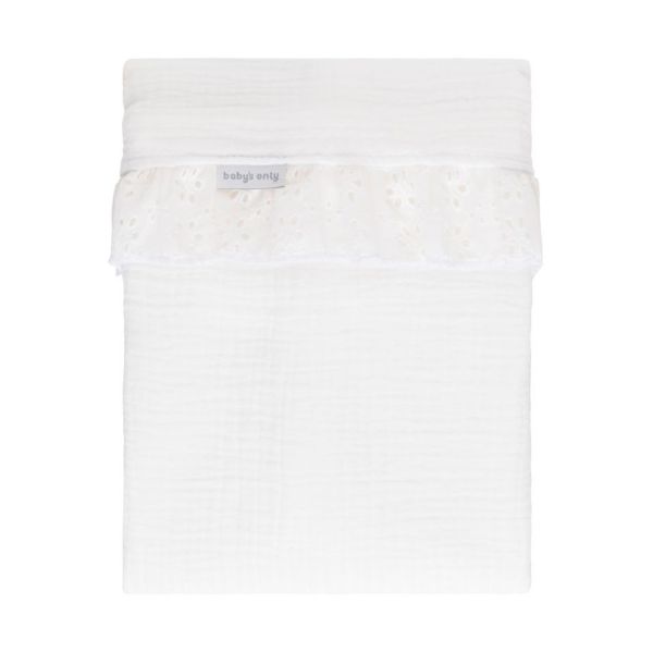 Baby's Only Calm Ruffle Wieglaken - 80 x 100 cm - Wit