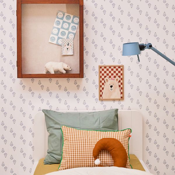 Behang Cappuccino blauw 28662