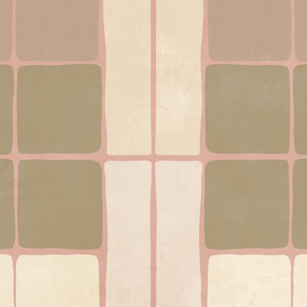 Bibelotte Behang - Patchwork - Poeder