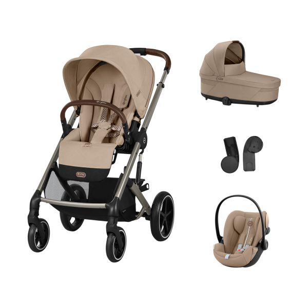 Cybex Balios 3-in-1 Kinderwagen Set S - Almond Beige/Beige