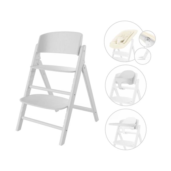 Cybex Click & Fold Kinderstoel 4-in-1 - All White / White