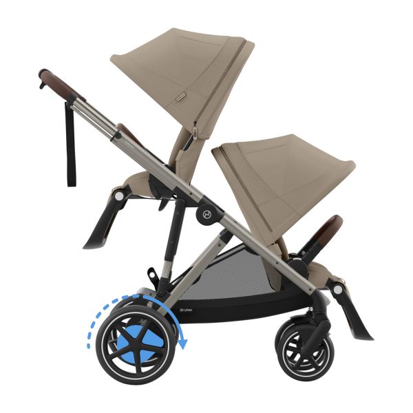 Cybex E-Gazelle S Duowagen - Taupe - Almond Beige / Beige