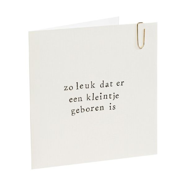 Ikpakjein Kaart - Zo Fijn Dat Er Een Kleintje Geboren Is