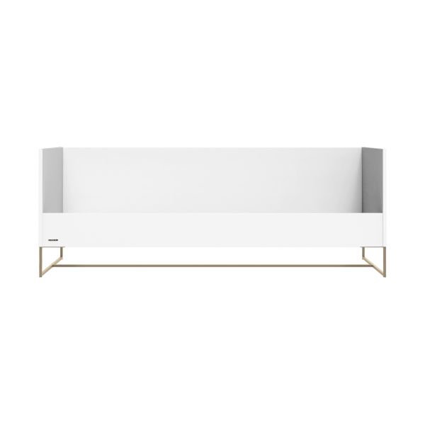 Kidsmill Intense II Bedbank 90 x 200 - Wit / Patinated Brass