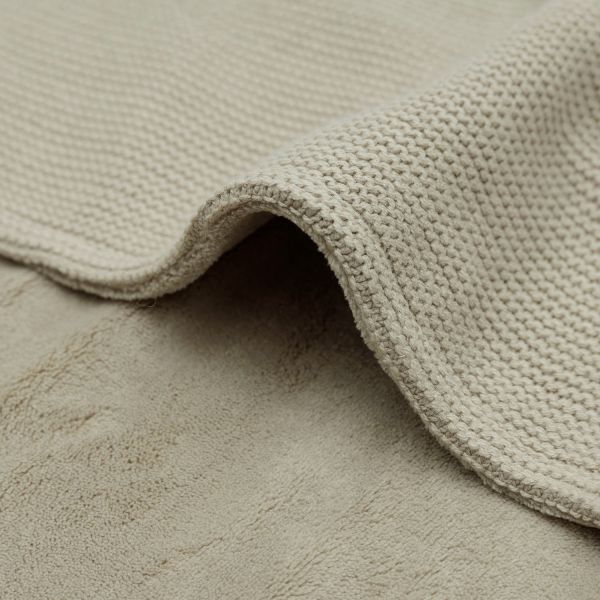 Jollein Basic Knit Ledikantdeken - Fleece - Olive Green