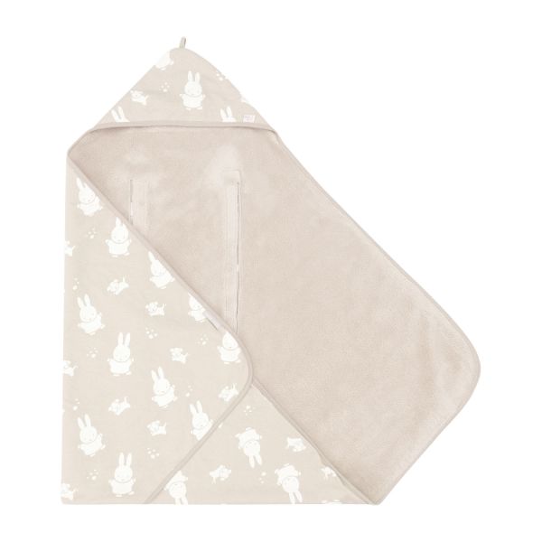 Jollein Miffy en Snuffy Wikkeldeken - Nougat Jollein Miffy en Snuffy Wikkeldeken - Nougat