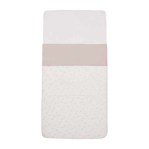 Jollein Slub Ledikantlaken - 120 x 150 cm - Nougat