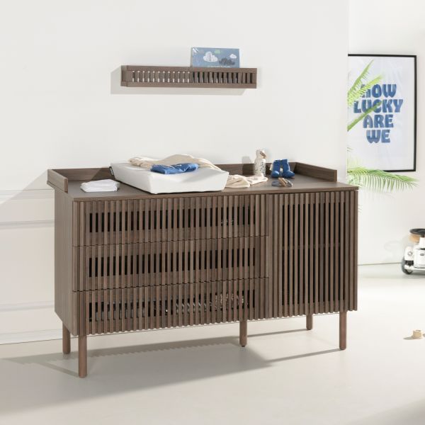 Kidsmill Dai Bladvergroter XL - Incl. Standaard Kuif - Walnoot