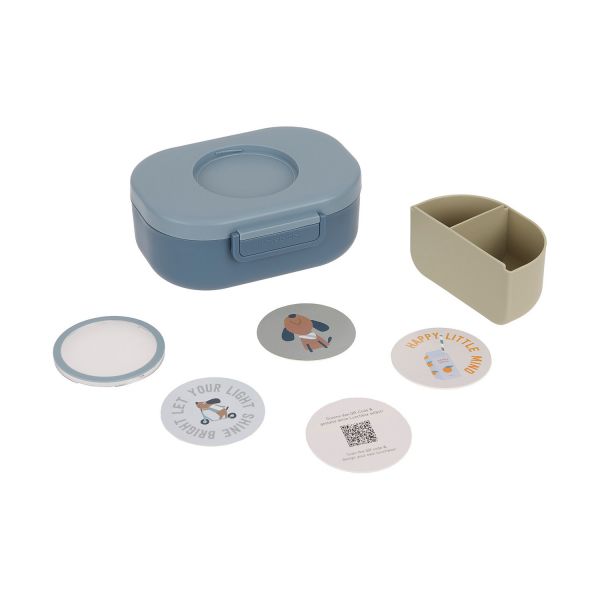 Lässig Style en Snack Pattern Party Lunchbox - Blue/Green