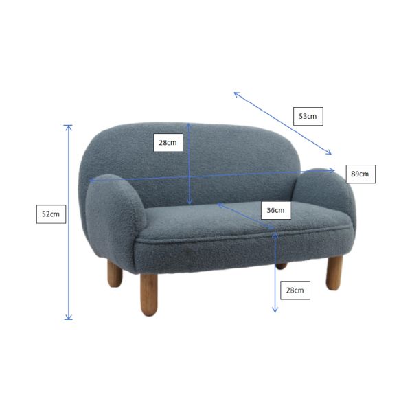 Jaxx Kinderbankje - Rocky - Dubbel - Blauw Jaxx Kinderbankje - Rocky - Dubbel - Blauw