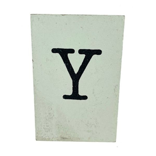 CottonCounts Letter Y - Wit CottonCounts Letter Y - Wit