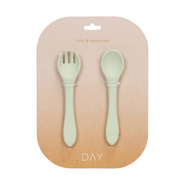 DAY Bestekset - Siliconen - Misty Green