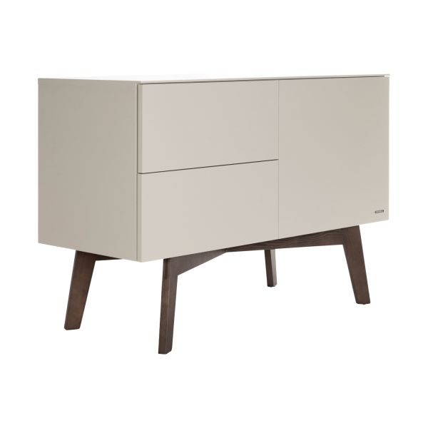 Kidsmill Sixties Babykamer Oatmeal / Walnoot | Bed 60 x 120 cm + Commode