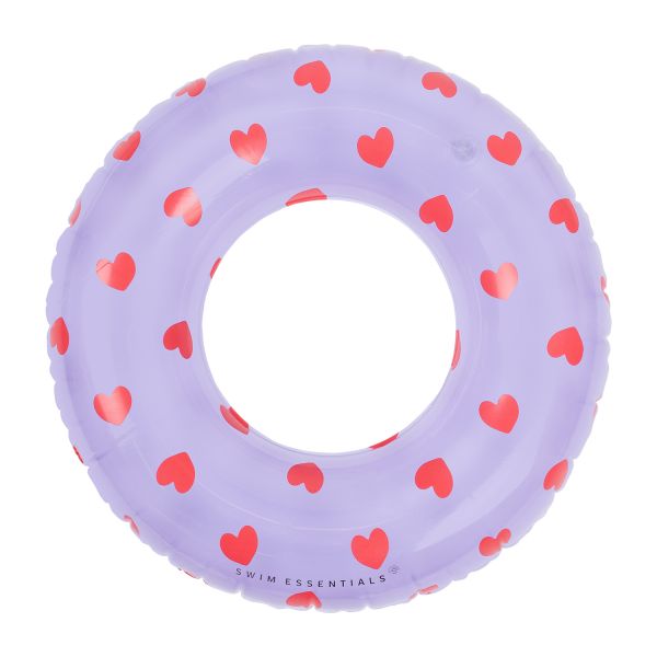 Swim Essentials Zwemring - Lila Heart - Ø55 cm