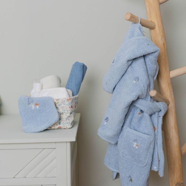 Little Dutch Badjas Geborduurd - Maat 74/80 - Blue