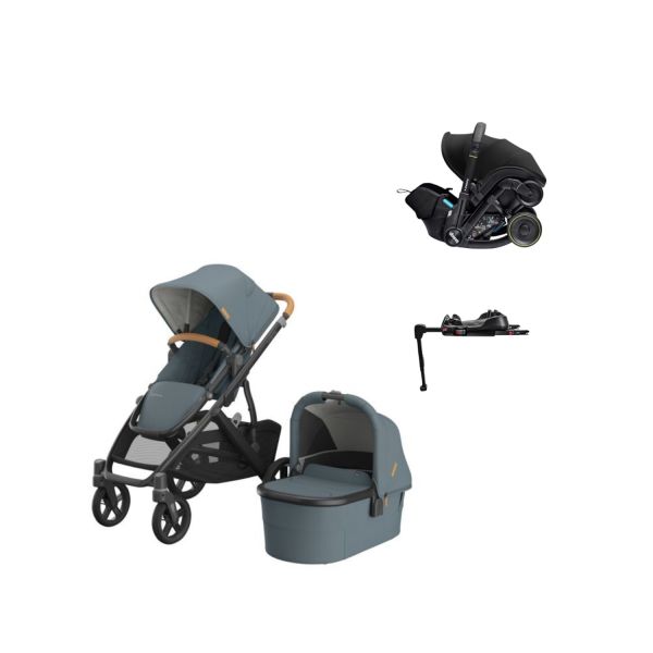 UPPAbaby VISTA V3 Kinderwagen 4-in-1 - Dillan | Doona X Autostoeltje | Doona X Isofix Base