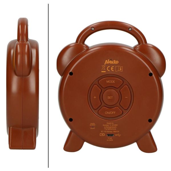 Alecto Monkey Slaaptrainer Bruin