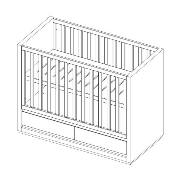 Kidsmill Accent Babybed Wit 60 x 120 cm