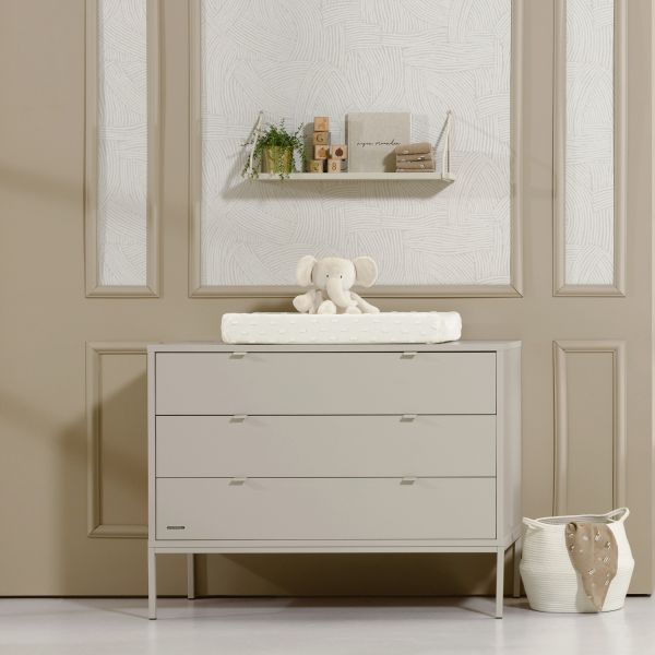 Kidsmill Amy Babykamer Oatmeal | Bed 60 x 120 cm + Commode Breed
