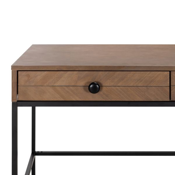 Europe Baby Beau Bureau Walnoot Incl. Metalen Onderstel