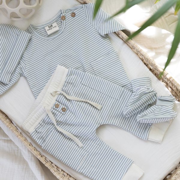 Baby's Only Stripe Mutsje - 0-3 Mnd - Nordic Blue