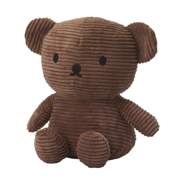 Nijntje Boris Bear Corduroy Knuffel 24 cm Brown