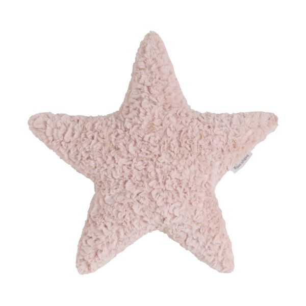 Baby's Only Kussen - Ster Teddy - Snow - Oud Roze 