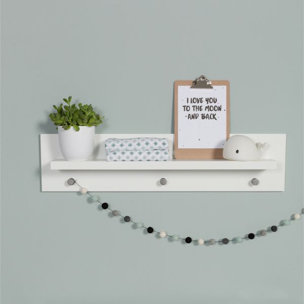 Kidsmill Brent Babykamer Wit | Bed 60 x 120 cm + Commode