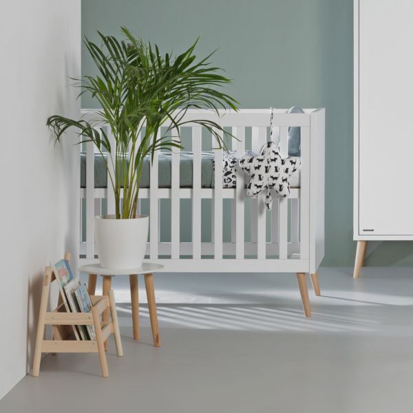 Europe Baby Sterre Ledikant - 60 x 120 cm - Wit / Naturel
