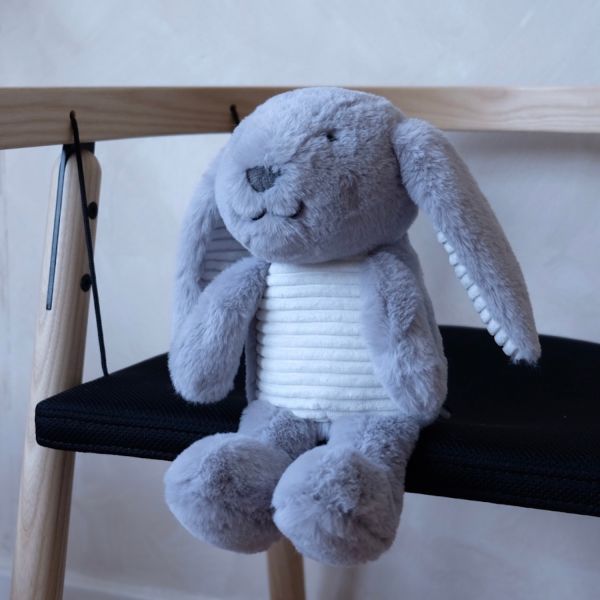Flow Amsterdam Milo The Rabbit Hartslagknuffel Grey