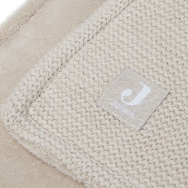 Jollein Basic Knit Ledikantdeken 100 x 150 cm Nougat / Fleece