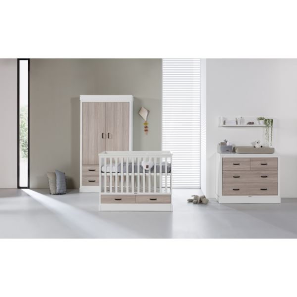 Kidsmill Newport Commode Wit / Eiken 