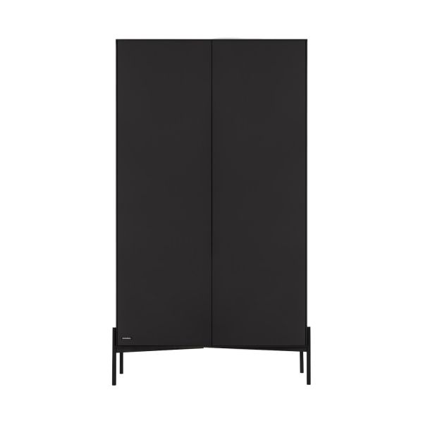 Kidsmill Boutique Babykamer Zwart Mat | Bed 60 x 120 cm + Commode + Kast 2-Deurs