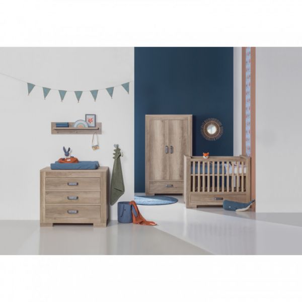 Kidsmill Brent Babybed Oldwood 60 x 120 cm