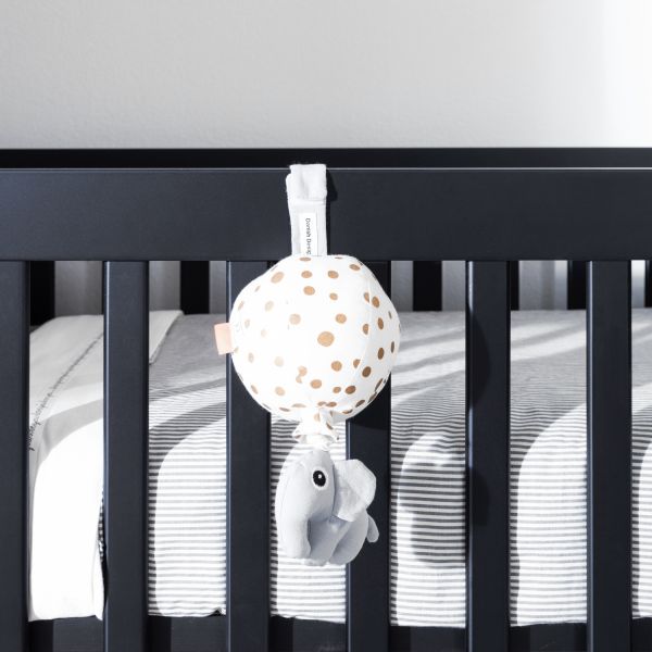 Kidsmill Long Island Babybed Zwart / Oldwood 70 x 140 cm
