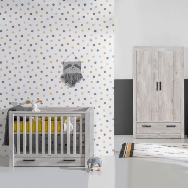 Kidsmill Sem Nautic Grijs Babybed Met Lade 70 x 140 cm