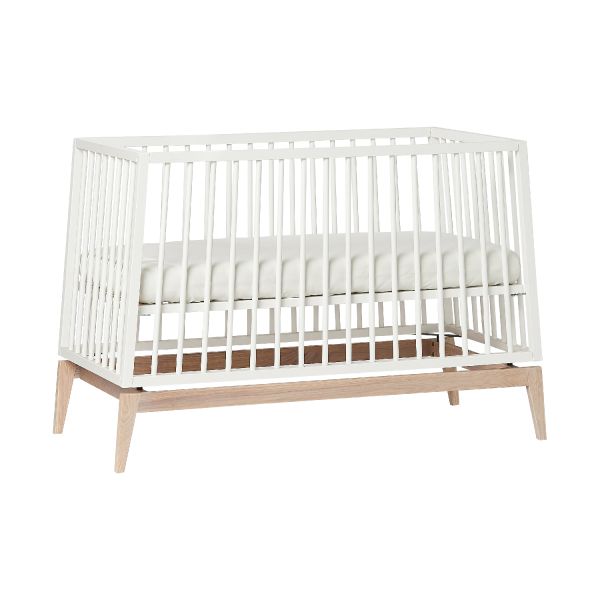 Leander Luna Babybed White / Oak 60 x 120 cm