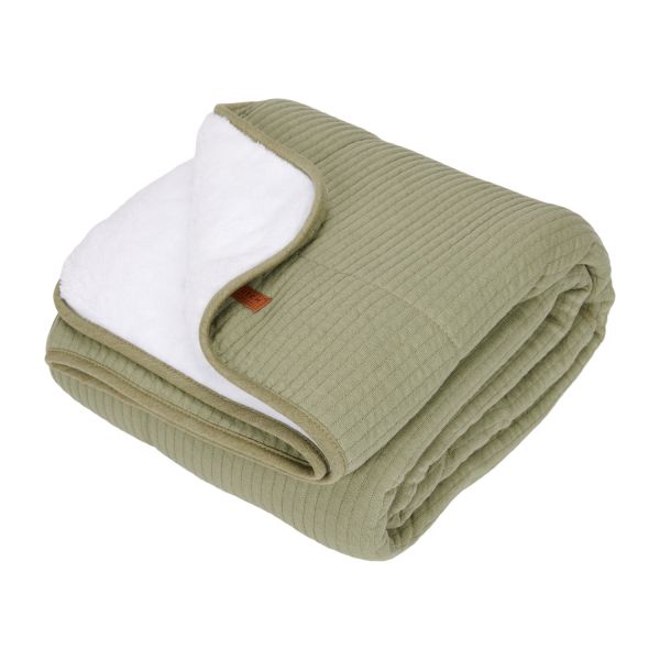 Little Dutch Pure & Soft Ledikantdeken Pure Olive
