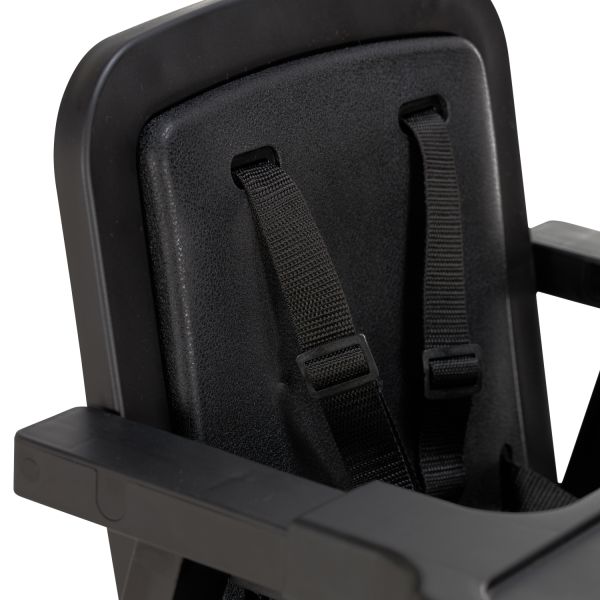 Puck Plain Kinderstoel Met Kussen Zwart